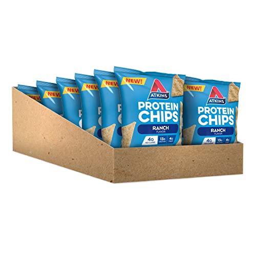 Protein Chips, Ranch, Keto Friendly, Baked Not Fried,1.1 Oz(Pack of 12)