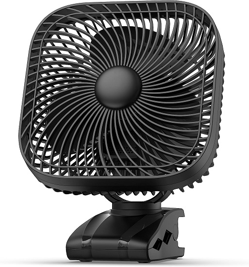 Rechargeable Portable Fan with Light