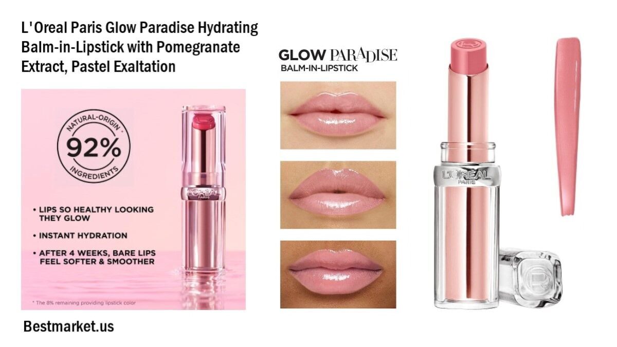 Paradise Hydrating Balm-in-Lipstick with Pomegranate Extract, Pastel Exaltation