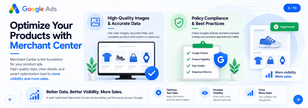 Optimize products and product data with Google Merchant Center