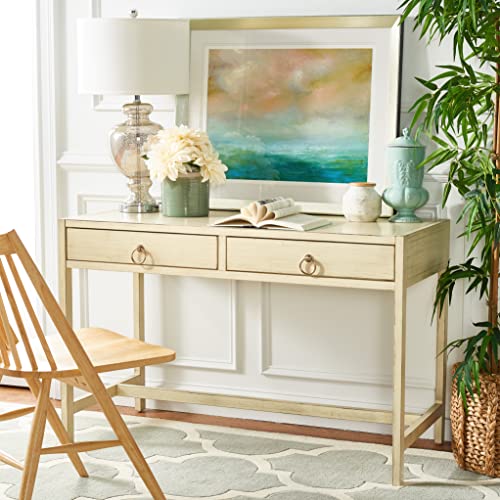 Safavieh Home Collection Esther Antique White 2-Drawer Desk, Medium
