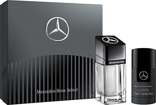 Mercedes-Benz Select - Men's Curated Gift Set Duo In Iconic Original Elegant Scent Select - Includes Eau De Toilette Spray And Deodorant Stick - Woody Aromatic Notes Of Spice And Citrus - 2 Pc