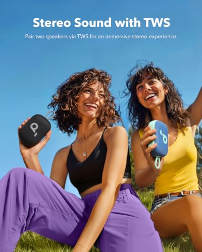 Soundcore Select 4 Go Bluetooth Shower Speaker by Anker, IP67 Waterproof/Dustproof, Portable Speaker, Wireless, 20H Playtime, Floatable, Powerful Sound, Electronics for Outdoors/Office/Home/Travel