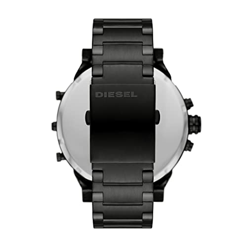 Diesel Men's 57mm Mr. Daddy 2.0 Quartz Stainless Steel Chronograph Watch, Color: Black (Model: DZ7435)