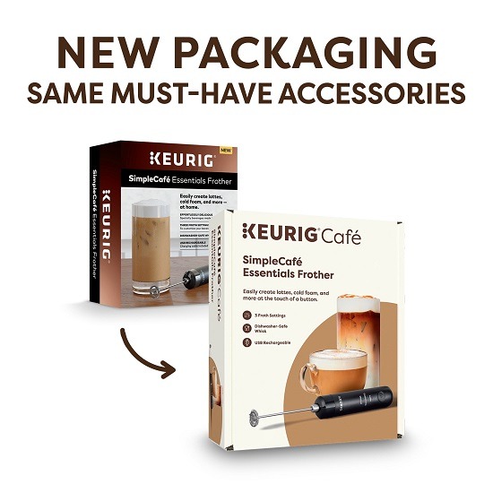 keurig simplecafe essentials frother for lattes and cappuccinos