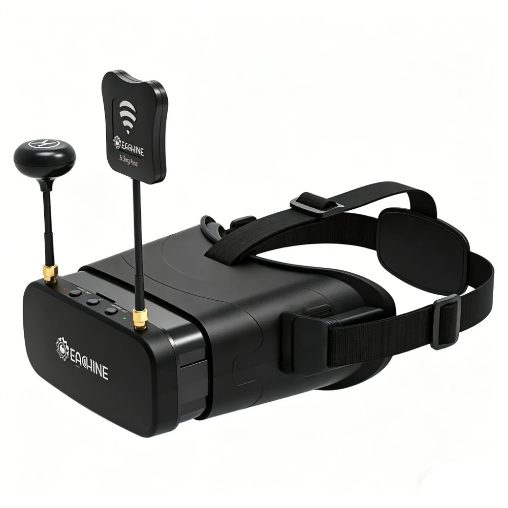 Eachine EV800DM FPV Goggles 5.8GHz 40CH 3" 900*600 DVR HD Diversity with Varifocal Video Headset Build in 2000mAh Battery For FPV Drone