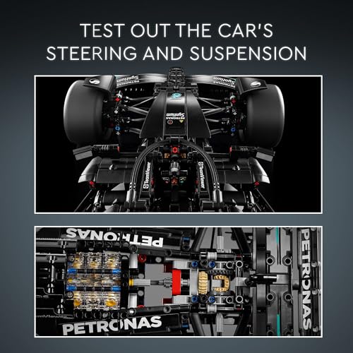 LEGO Technic Mercedes-AMG F1 W14 E Performance model car, authentic replica with intricate details