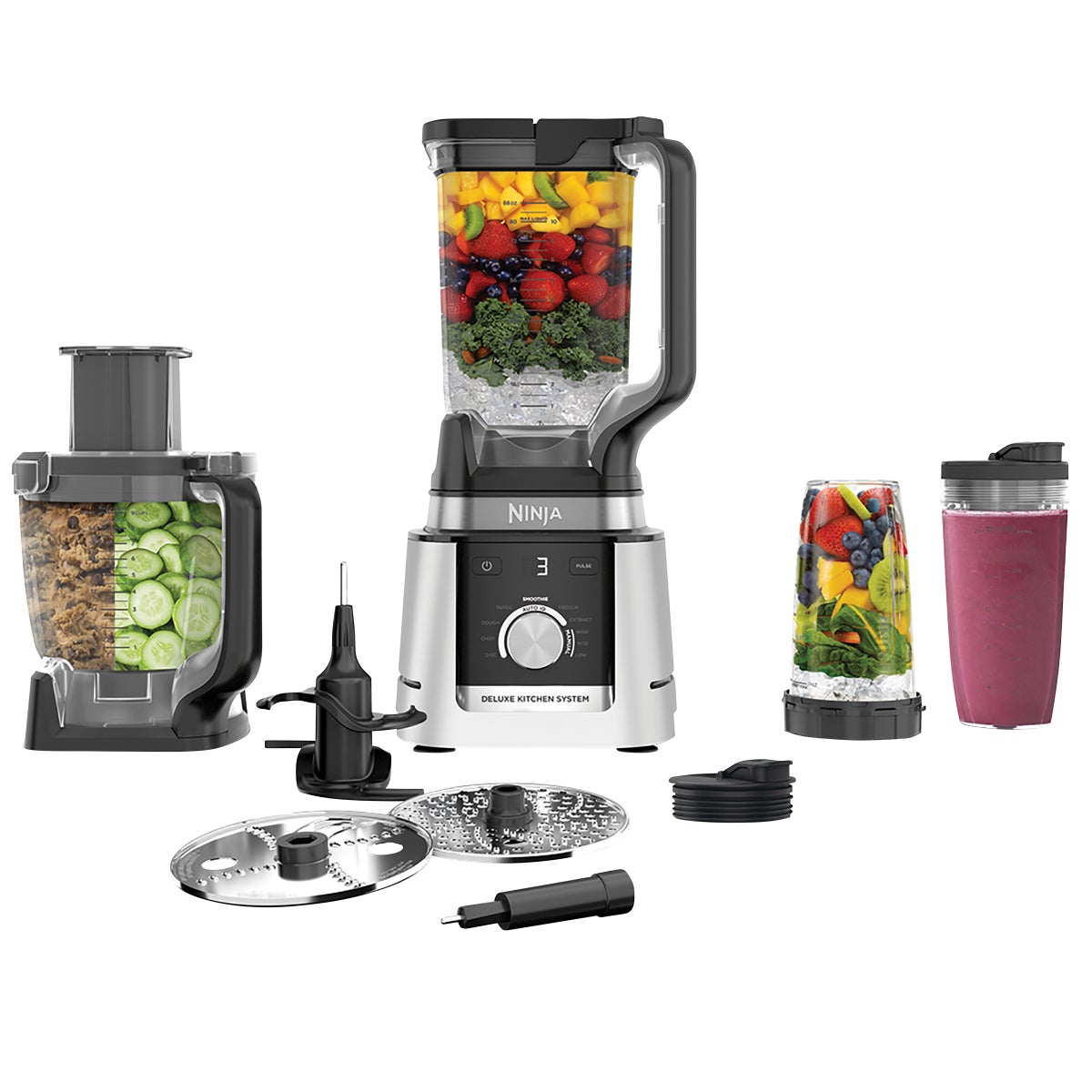 Ninja Deluxe Blender & Kitchen System with 88-oz. Pitcher, 9-Cup Processor & Auto-iQ