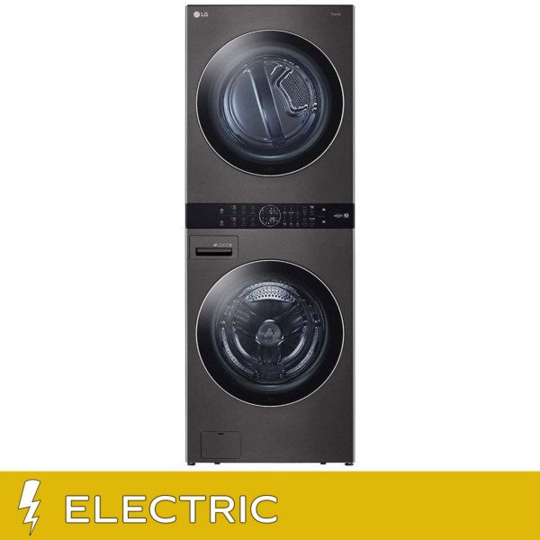 LG WashTower Single Unit ELECTRIC with Center Control 4.5 cu. ft. Front Load Washer and 7.4 cu. ft. Dryer with TurboSteam