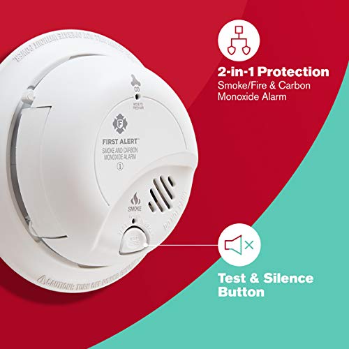 First Alert SC9120FF Hardwired Smoke & Carbon Monoxide Detector, white