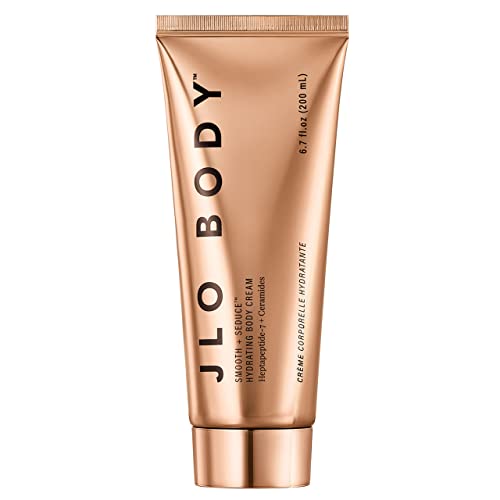 JLO BEAUTY Smooth + Seduce™ Hydrating Body Cream | Enriched with Heptapeptide-7 + Ceramides, Hydrates, Contours, Smooths + Firms Skin | 6.8 Oz