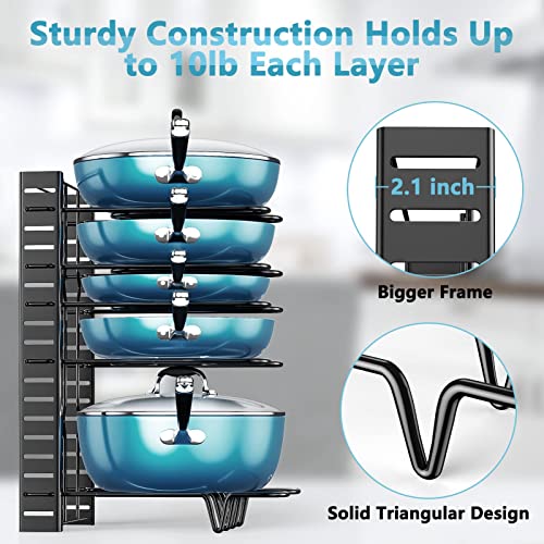 Organize pots & pans with ORDORA's DIY pot lid organizer.