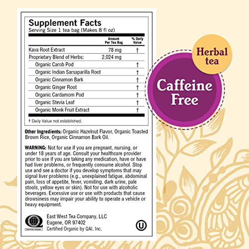 Yogi Tea - Kava Stress Relief (4 Pack) - Eases Tension and Promotes Relaxation - Caffeine Free - 64 Herbal Tea Bags