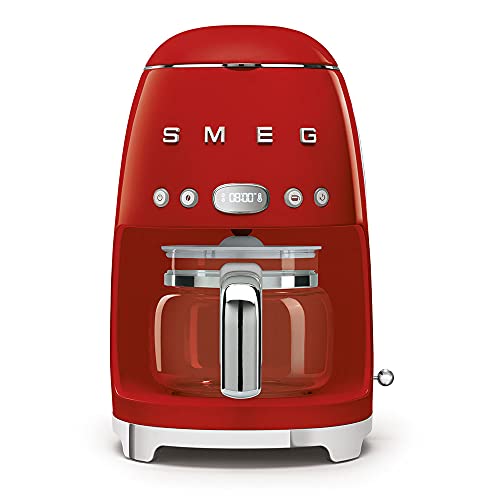 Smeg Drip Filter Coffee Machine, Red, 10 cup