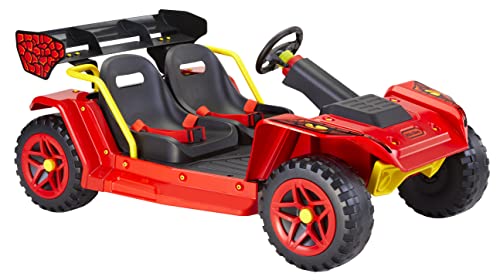 Little Tikes Dino Dune Buggy 12V Electric Powered Ride-On with Portable Rechargeable Battery, Adjustable Seats, Seatbelts, for Kids, Children, Toddlers, Girls, Boys, Ages 3- 6 Years
