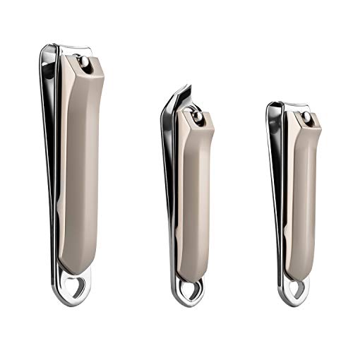 Mr.Green Nail Clipper Set,Sharpest Fingernail, Toenail and Slant Edge Clippers, Effortless Stainless Steel Nail Clippers for Men & Women,Good Gift with Metal Case(3Pcs)