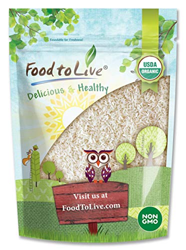Organic Long Grain White Rice, 3 Pounds – Non-GMO, Vegan, Kosher, Bulk. Easy to Cook. Stays Separate and Fluffy. Low in Fat. Contains Iron. Great as Side Dish. Perfect for Stuffing, Pilafs, Salads.
