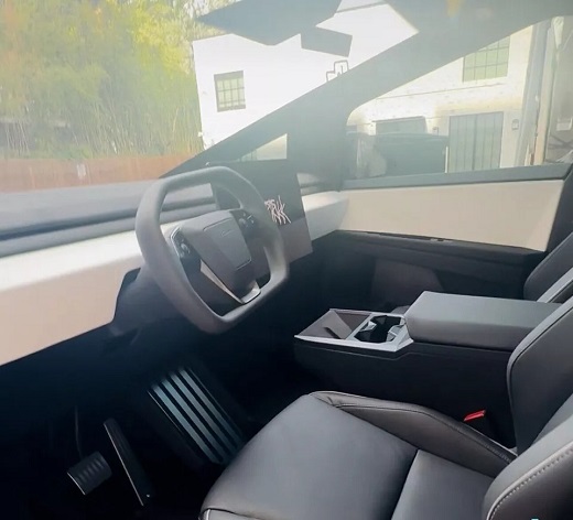 2024 Tesla Cybertruck Grey Exterior with Stainless Steel Body