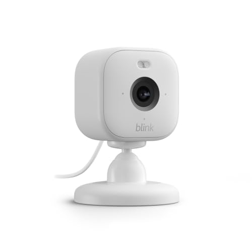 Blink Mini 2 (Newest Model) — Home Security & Pet Camera(s) with HD video, color night view, motion detection, two-way audio, and built-in spotlight — 1 camera (White)