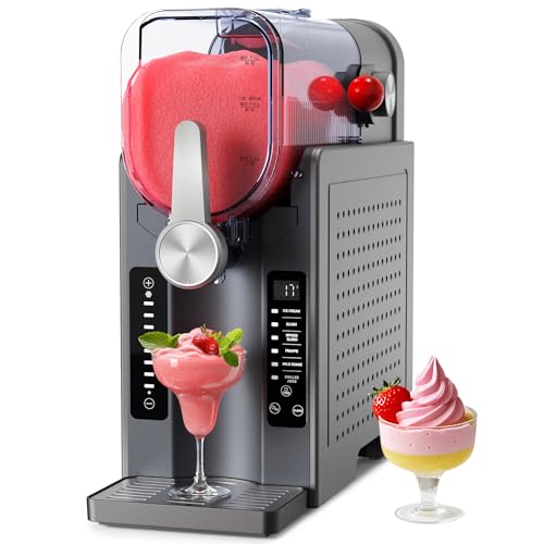 Slushie Machine - Professional Frozen Drink Maker No Ice Needed- Slushy Machine for Home with LED Display - One-Touch Reservation & 6 Pre-set Programs for Frozen Margaritas, Frappés & Ice Cream