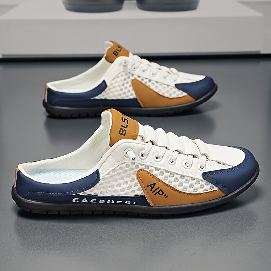 Close-up of BL5 Stylish Men's Slip-On Shoes' material.