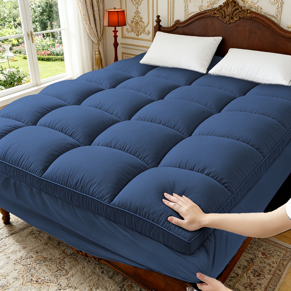 Mattress Pad Mattress Topper Mattress Cover Breathable Cooling Mattress Protector Quilted Fitted Cotton Blend