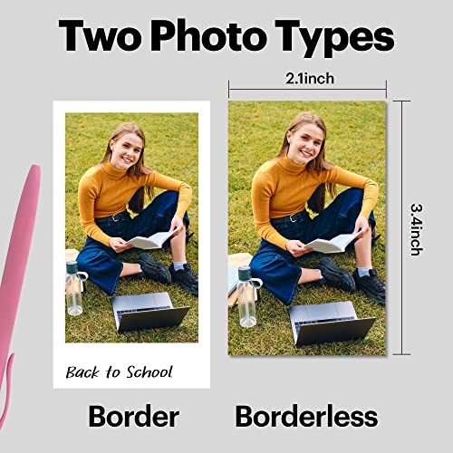 Kodak Mini Shot 2 Retro 2.1x3.4 Portable Wireless Instant Camera & Photo Printer, Compatible with iOS & Android and Bluetooth Devices, Real Photo 4Pass Technology - Yellow
