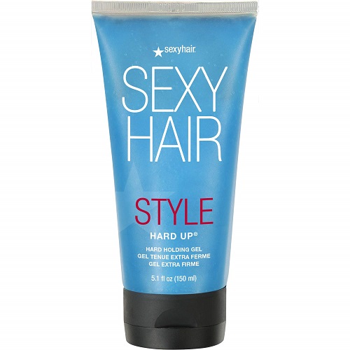 SexyHair Style Hard Up Hard Holding Gel, 5.1 Oz | Extreme Hold | Non-Flaking Formula | All Hair Types