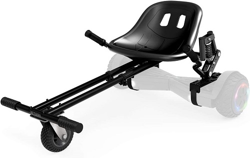 Jetson JetKart 2.0 Universal Hoverboard Attachment - Converts Hoverboard to Sit Down Electric Go Kart with Rear Suspension for Off Road Riding, Fits Any Rider Height