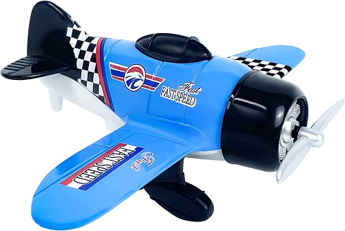 TOPILFT Pull Back Airplane Toy, Die Cast Fighter Jet Toys, Toys Airplane for Toddlers 1-3,Suitable for Kids Gifts, Party Favors for Ages 3, 4, 5 and Up. (Blue)