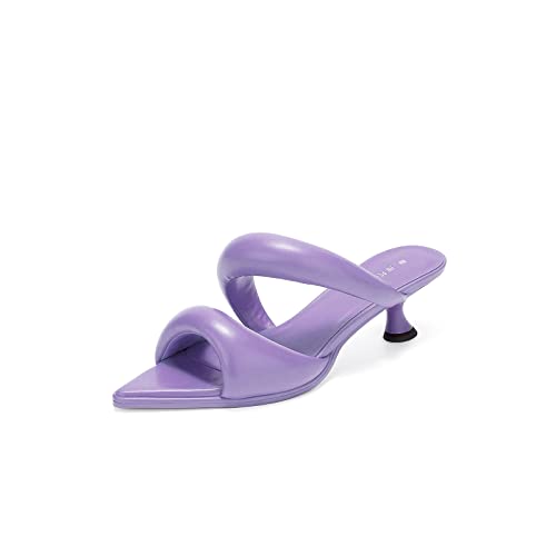 JW PEI Women's Sara Mule Heeled Sandals (Lavender)