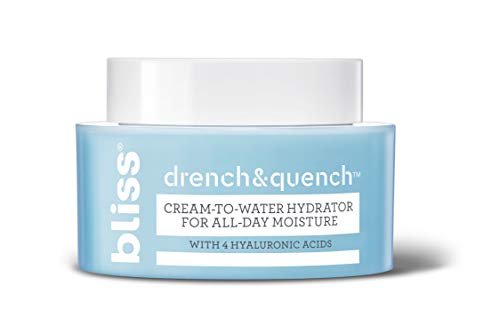 Bliss Hyaluronic Acid Moisturizer for Face | Cream-To-Water Hydrator for All-Day Moisture | Clean | Paraben Free | Cruelty-Free | Vegan