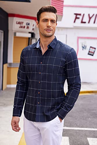 Men's long sleeve plaid shirt in various colors and styles Bestmarket's Hot Find