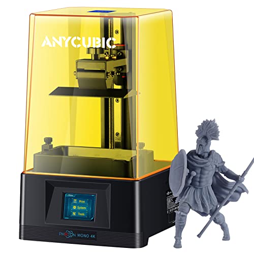 ANYCUBIC Photon Mono 4K, Resin 3D Printer with 6.23'' Monochrome Screen, Upgraded UV LCD 3D Printer, Fast and Precise Printing, 5.19'' x 3.14'' x 6.49'' Printing Size