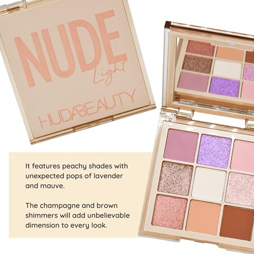 NUDE EYESHADOW PALETTE HUDA BEAUTY 100% AUTHENTIC (LIGHT)