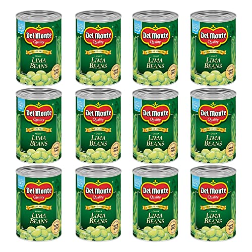 DEL MONTE HARVEST SELECTS FRESH CUT Green Lima Beans, Canned Vegetables, 12 Pack, 15.25 oz Can