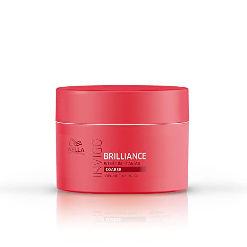Wella Professionals Invigo Brilliance Hair Mask for Coarse Colored Hair, Conditioning Treatment, Color Vibrancy, 5.07 oz