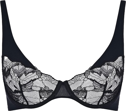 La Perla, Like A Butterfly Underwired Bra, 36C, Black