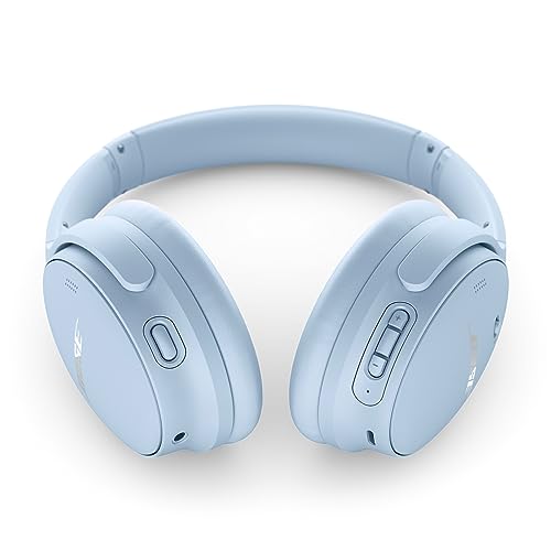 Bose QuietComfort Wireless Noise Cancelling Headphones, Bluetooth Over Ear Headphones with Up To 24 Hours of Battery Life, Moonstone Blue - Limited Edition Color