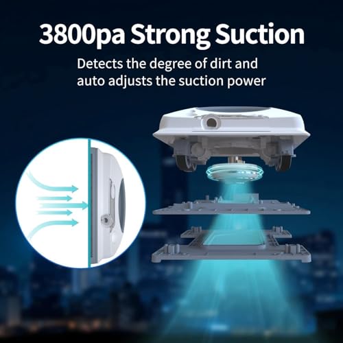 High-rise window cleaning robot with dual mist spray
