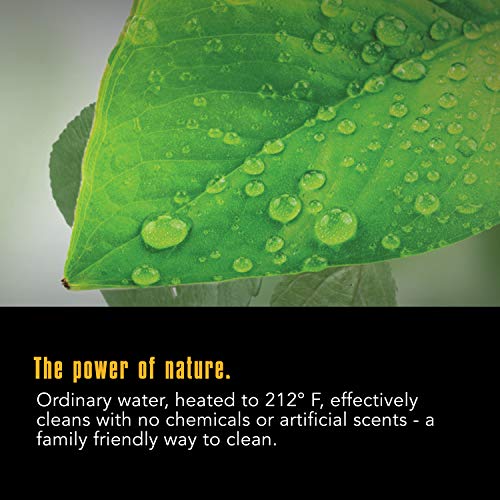 McCulloch MC1275 Heavy-Duty Steam Cleaner with 18 Accessories, Extra-Long Power Cord, Chemical-Free Pressurized Cleaning for Most Floors, Counters, Appliances, Windows, Autos, and More, Yellow/Grey