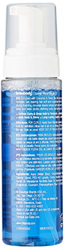 Coconut Oil and Shea Wrap Me Foaming Mousse by Lotta Body, Creates Soft Wraps, Defines Curls, Anti Frizz, 7 Fl Oz