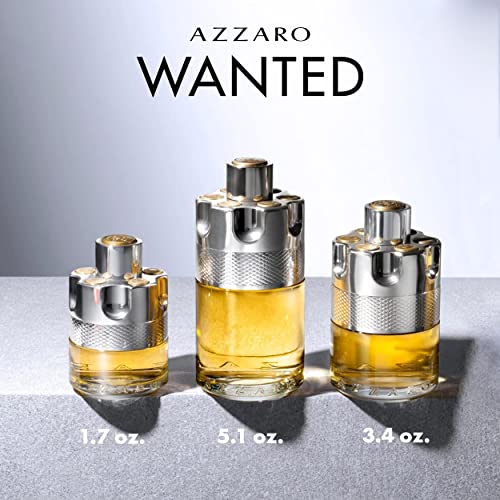 Azzaro Wanted for Men Eau de Toilette - Mens Cologne 3.4 Fl Oz (Pack of 1)