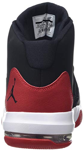 Nike Men's Basketball Shoes, Black Black Black Gym Red 023, 7