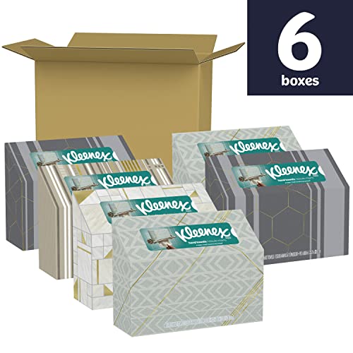 Kleenex Hand Towels, Single-Use Disposable Paper Towels, 6 Boxes, 60 Towels Per Box (360 Towels Total)