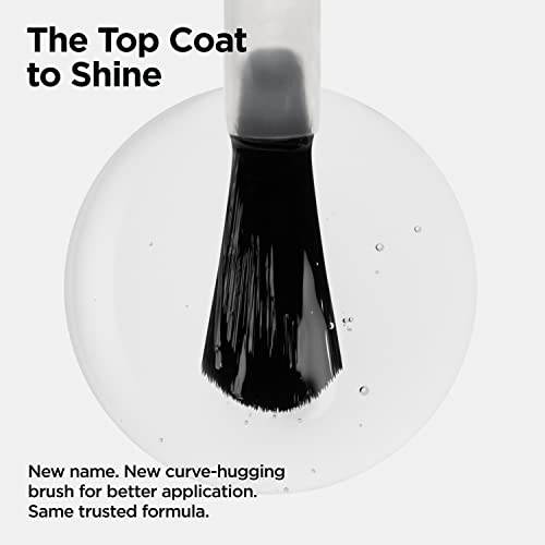 CND Vinylux Long Wear Shine Top Coat, 0.5 fl oz bottle, clear liquid