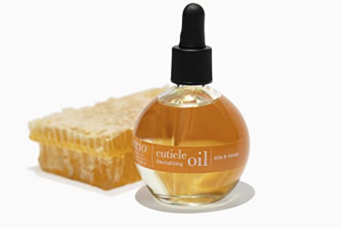 Cuccio Naturale Revitalizing Cuticle Oil - Hydrating Oil For Repaired Cuticles Overnight - Remedy For Damaged Skin And Thin Nails - Paraben Free, Cruelty-Free Formula - Milk And Honey - 2.5 Oz
