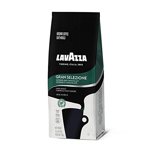 Lavazza Gran Selezione Ground Coffee Blend, Dark Roast, 12 oz