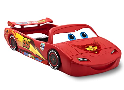 Disney/Pixar Cars Lightning McQueen Toddler-To-Twin Bed with Toy Box by Delta Children