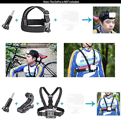 Neewer 50 in 1 Action Camera Accessory Kit Compatible with GoPro Hero10/9/8/7/6/5/4, GoPro Max, GoPro Fusion, Insta360, DJI Osmo Action/Action 2, AKASO, and more